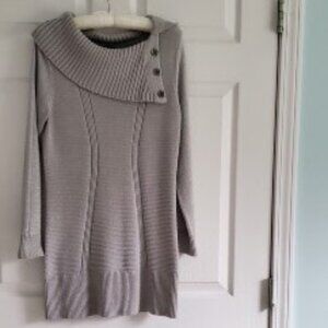 Style & Co. Women's Tunic Sweater, Grey, Size M